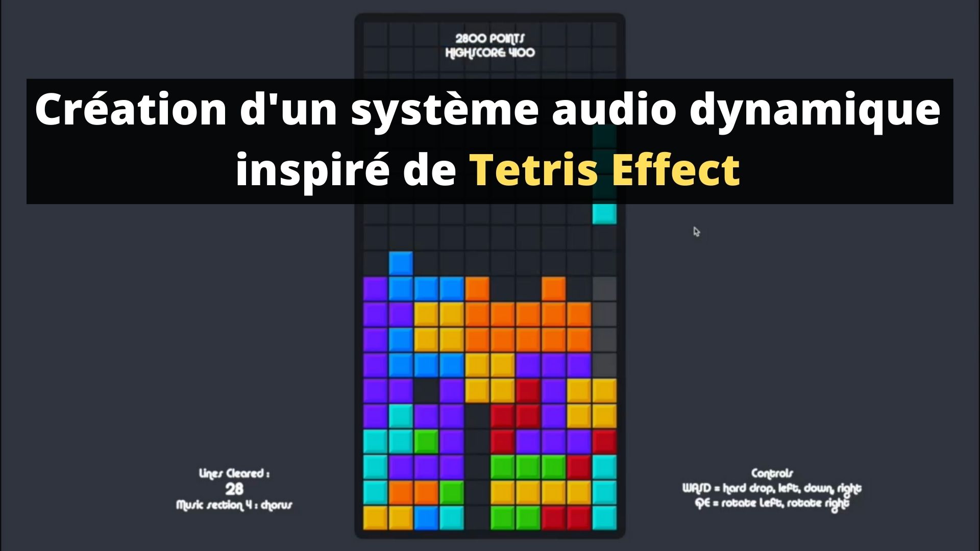 Système audio dynamique à la Tetris Effect